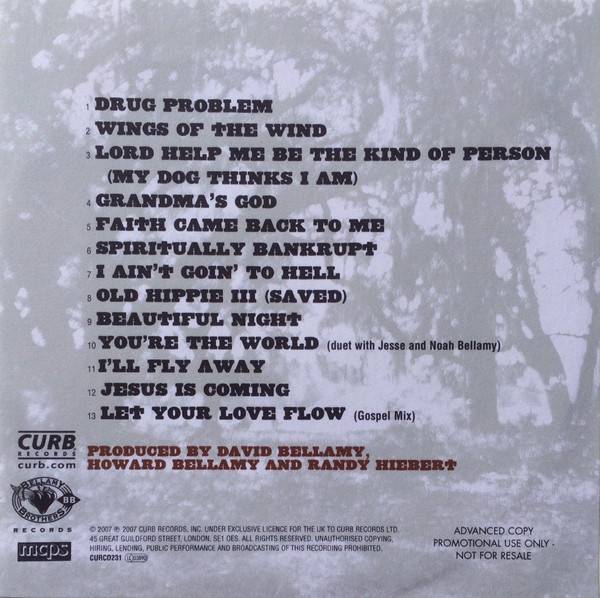 The Bellamy Brothers Jesus Is Coming : Back